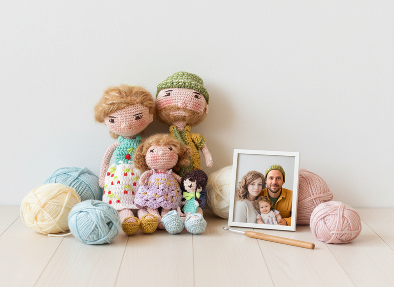 Poupées au crochet personnalisées