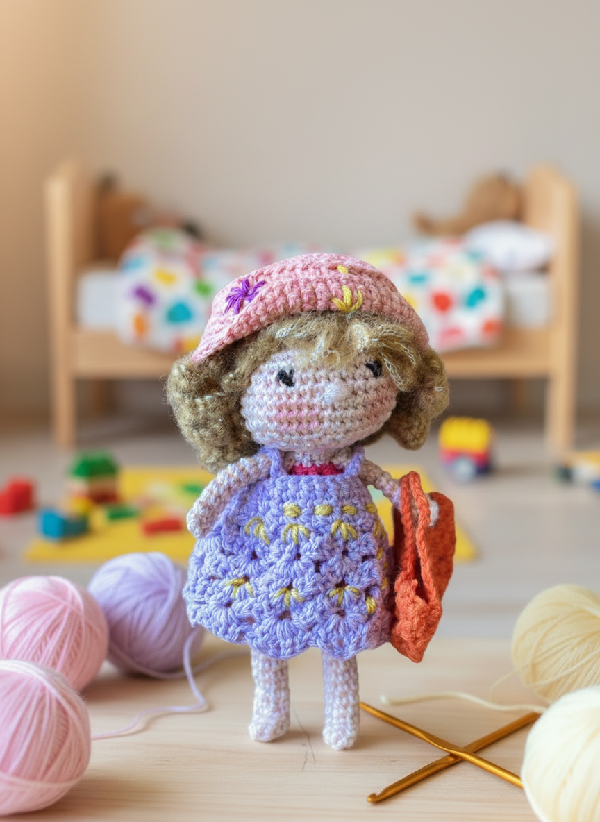 Famille au crochet – Exemple « Papa, Maman & Louise » – Sur mesure