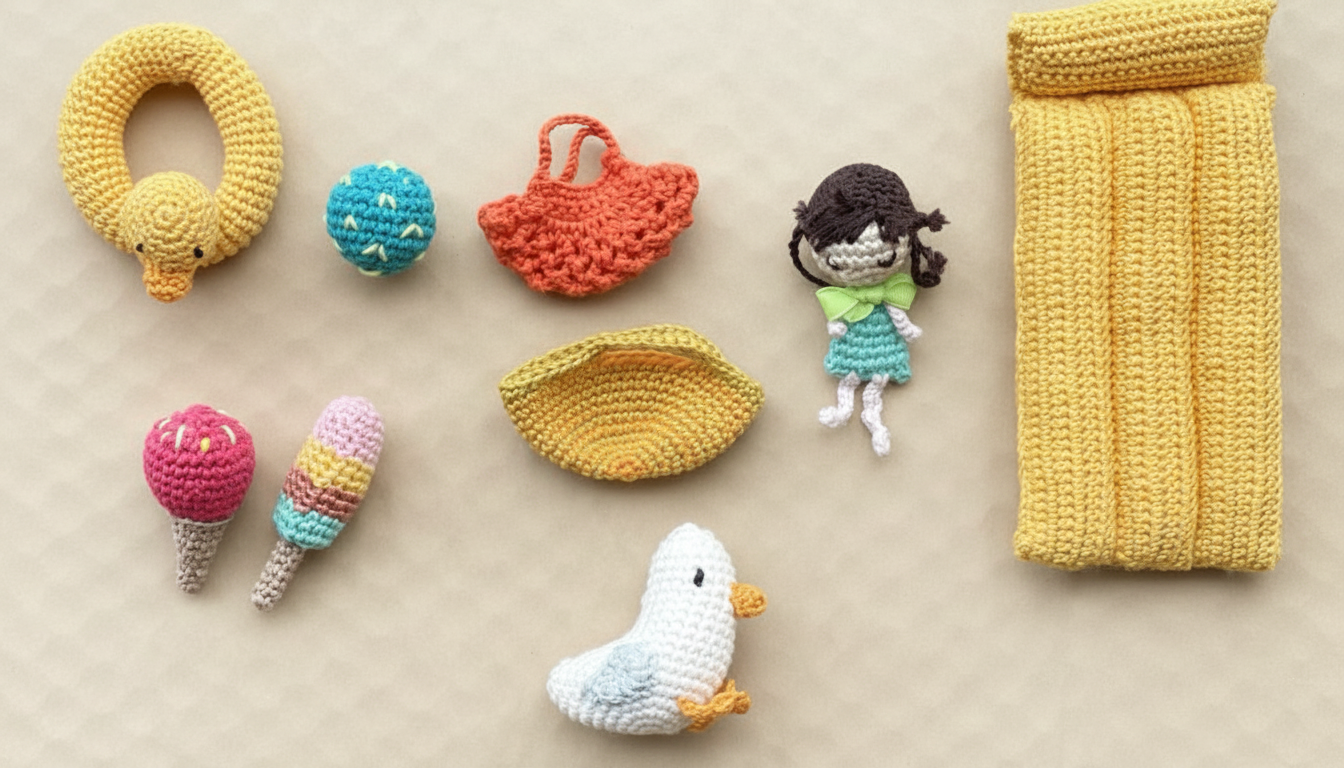 Famille au crochet – Exemple « Papa, Maman & Louise » – Sur mesure