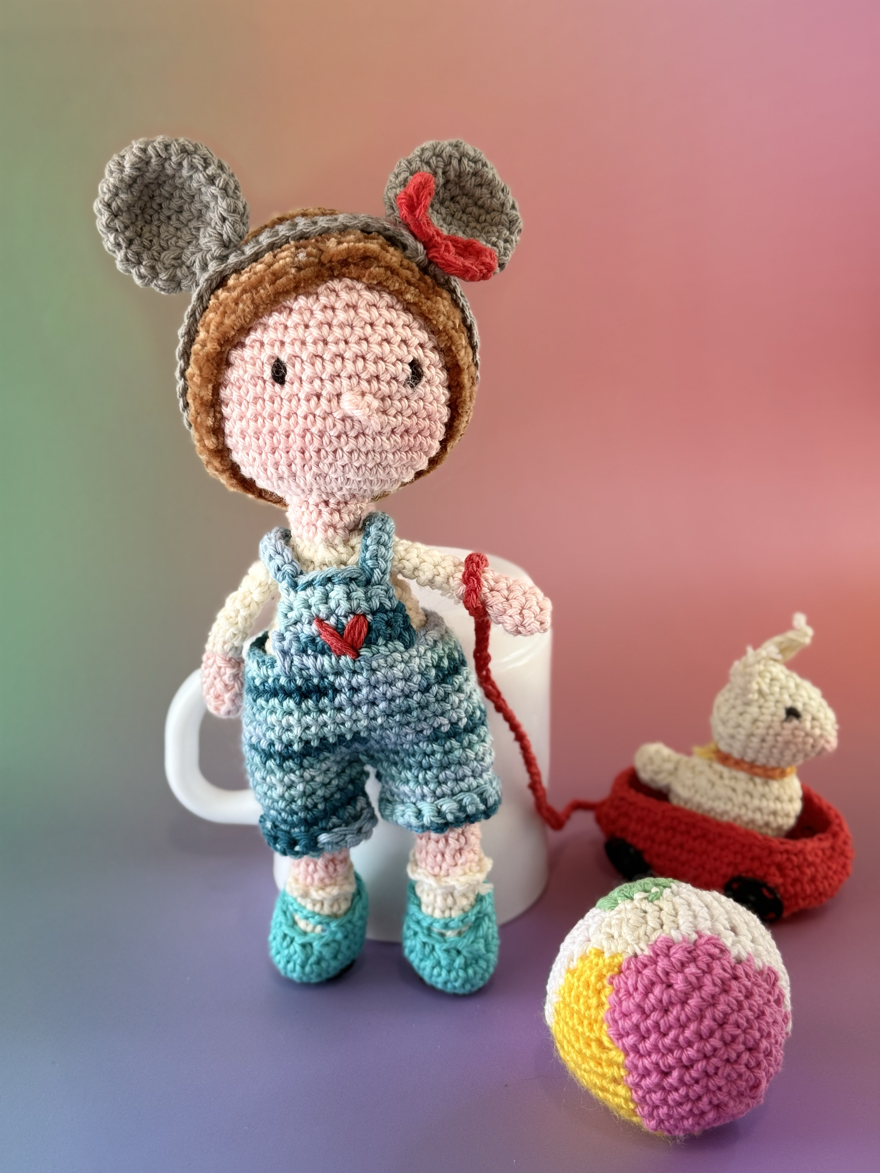 Famille au crochet – Exemple « Papa, Maman & petit chou » – Sur mesure