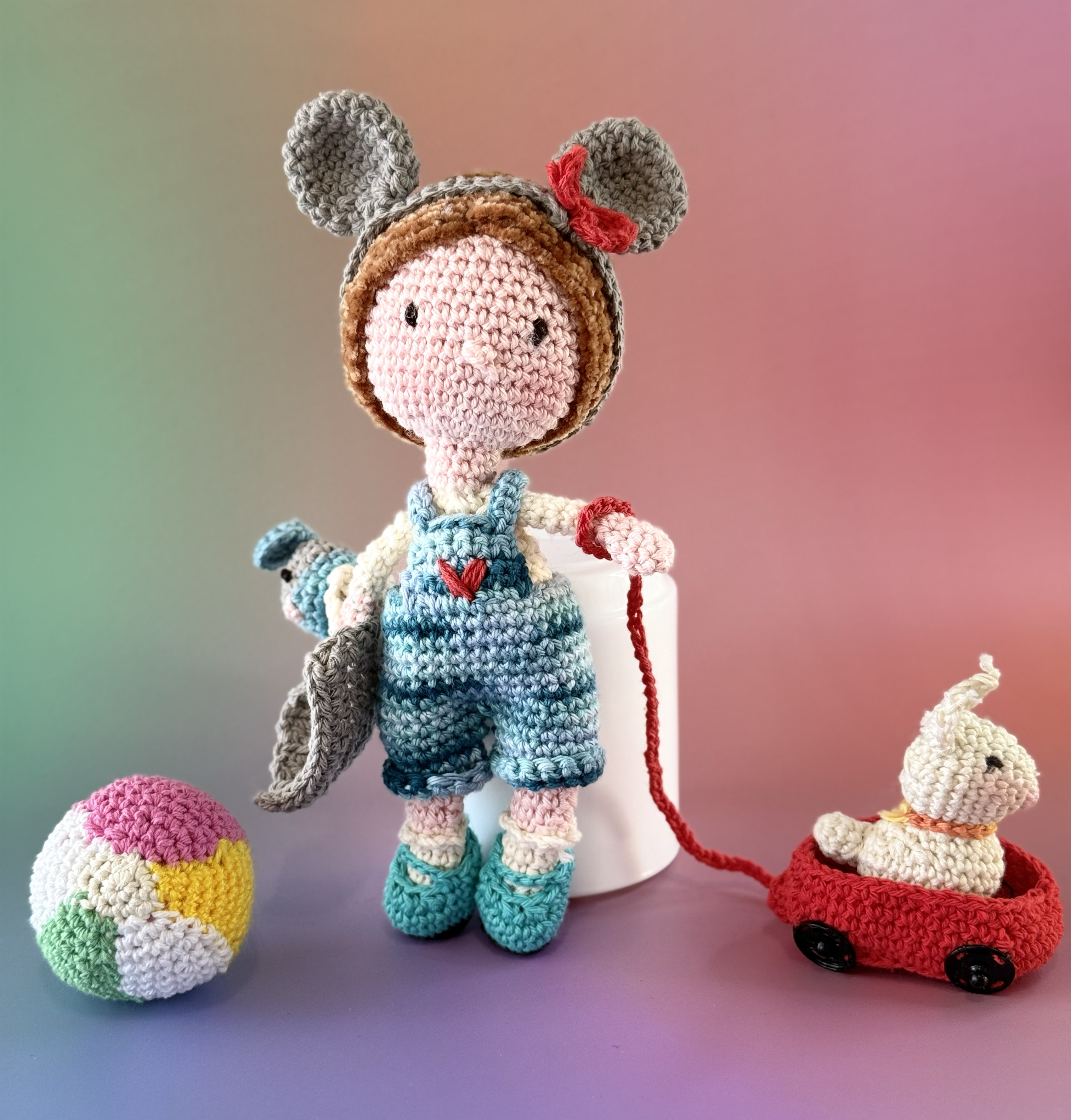 Famille au crochet – Exemple « Papa, Maman & petit chou » – Sur mesure