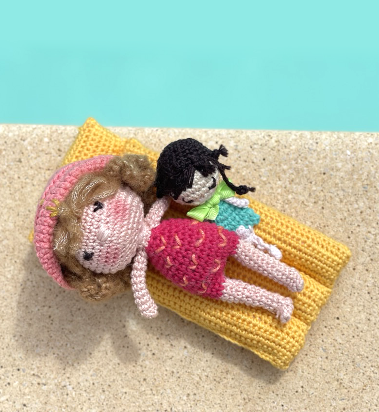 Famille au crochet – Exemple « Papa, Maman & Louise » – Sur mesure