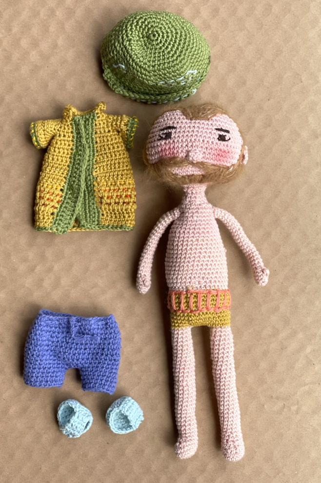 Famille au crochet – Exemple « Papa, Maman & Louise » – Sur mesure