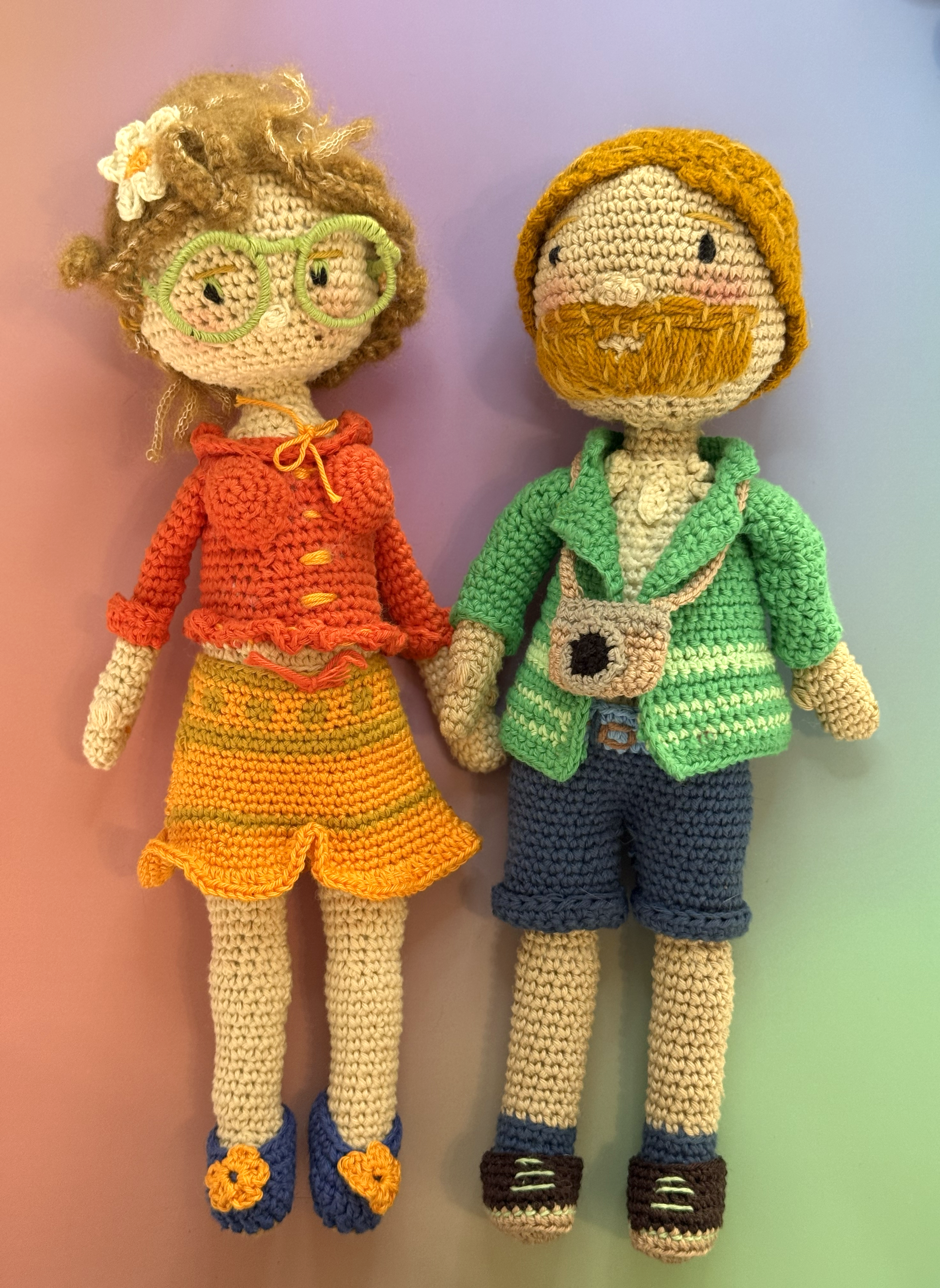 Famille au crochet – Exemple « Papa, Maman & petit chou » – Sur mesure
